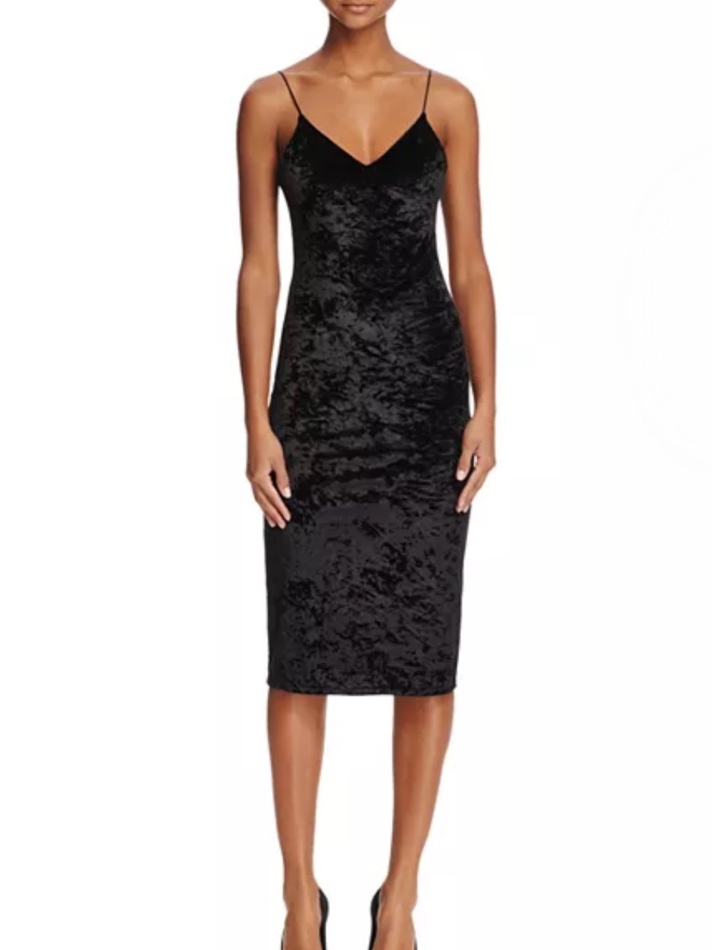 Alice and Olivia
Cate Crushed-Velvet Sheath Dress